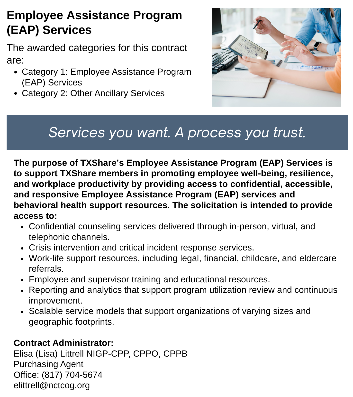 Employee Assistance Program - EAP Landing Page
