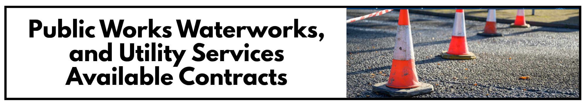 Public Works Water and Utility Available Contacts Banner