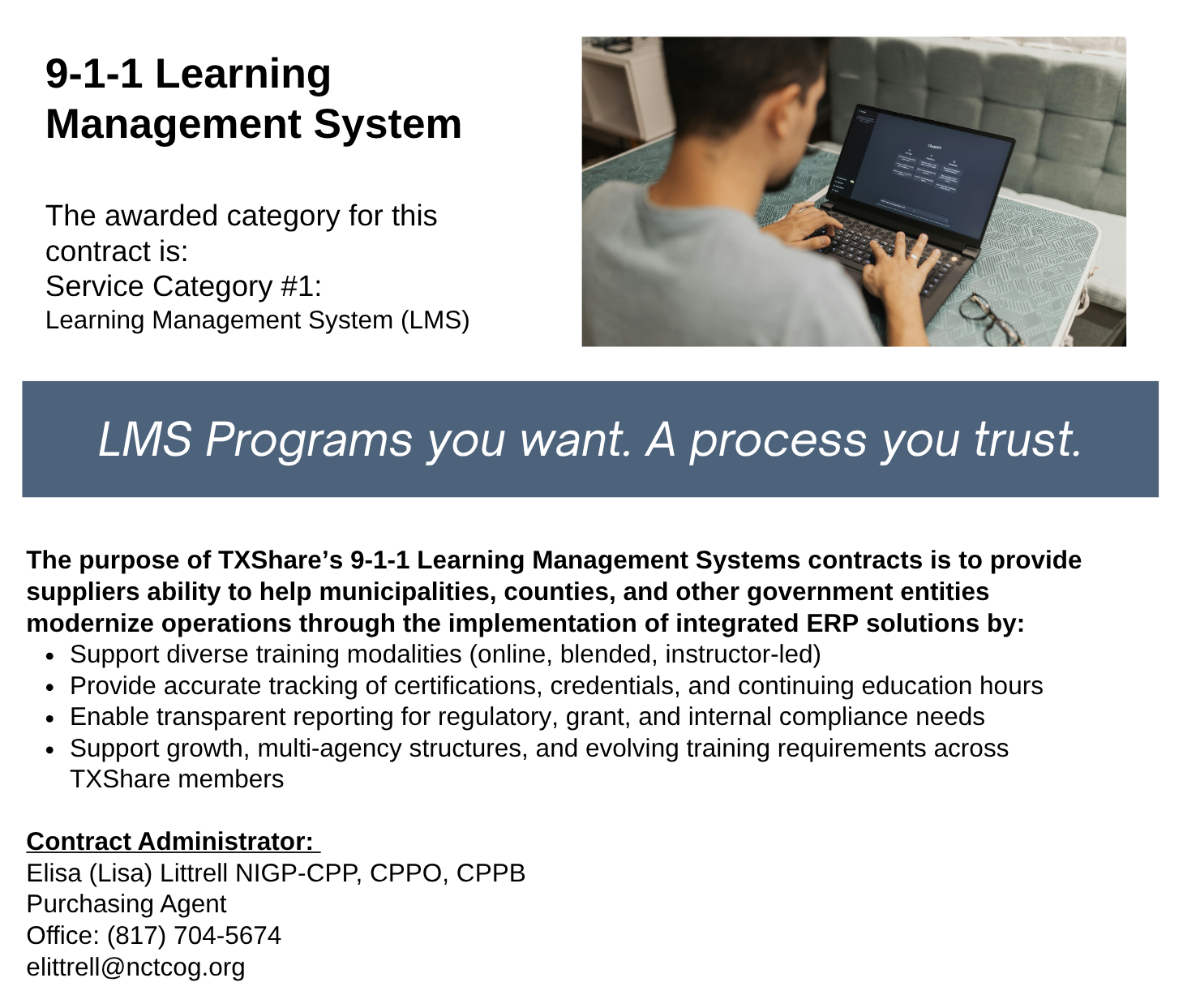 911 LMS Landing Page
