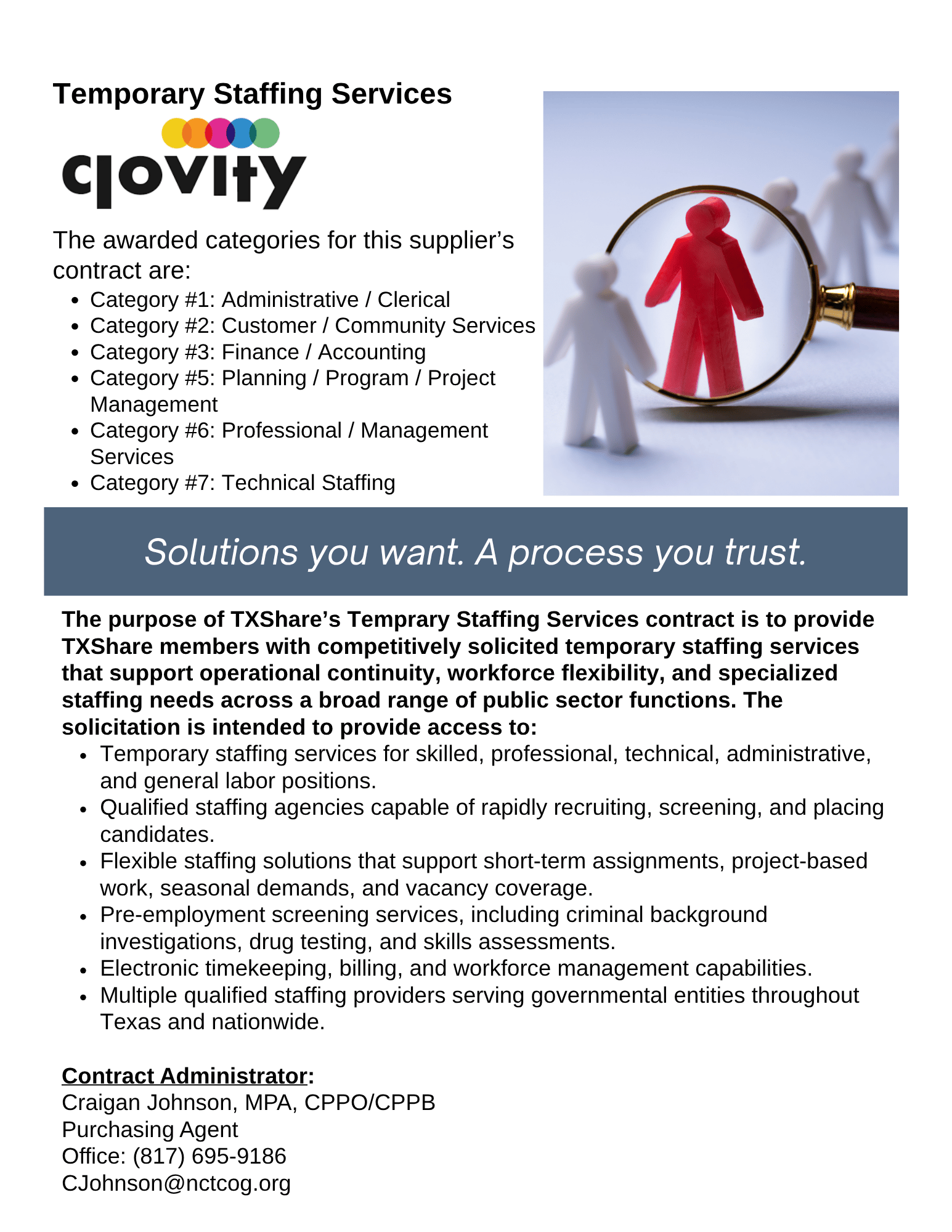 Clovity Temp Staffing Landing Page