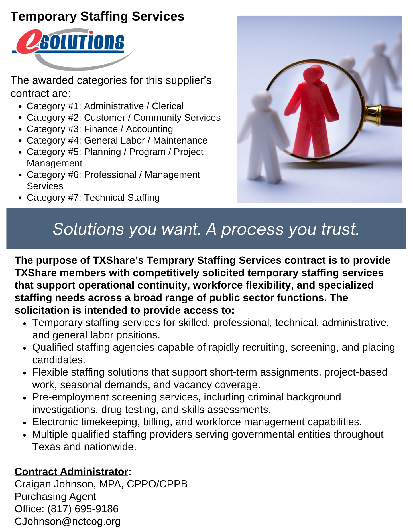 E-Solutions Landing Page