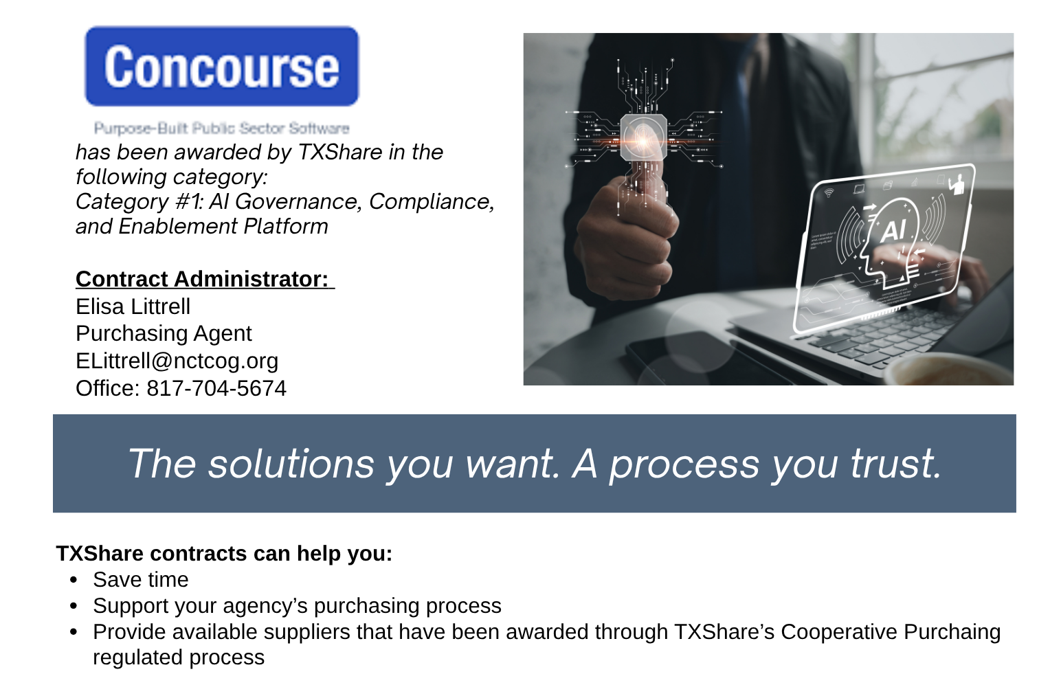 Concourse Landing Page