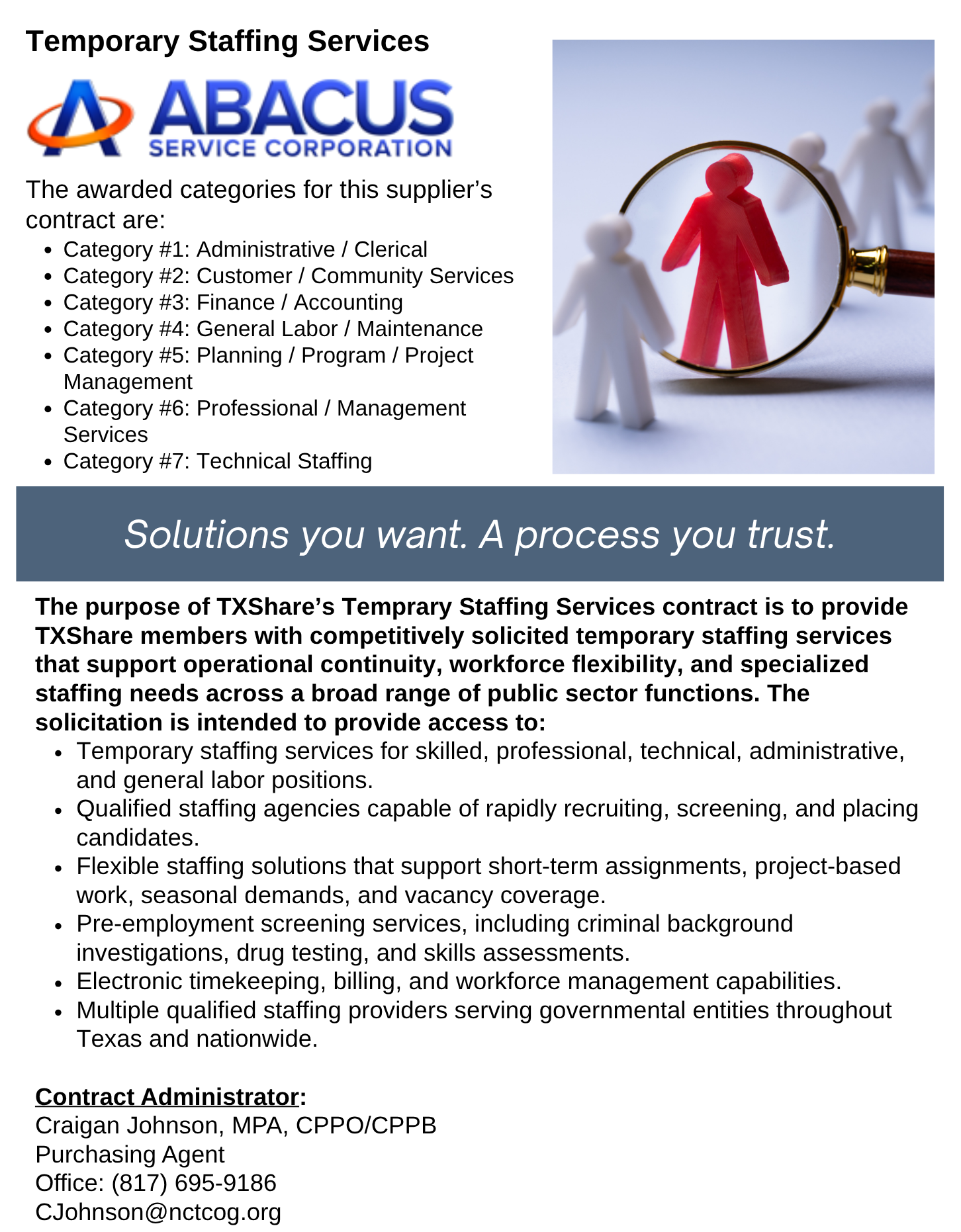 Abacus Temp Staffing Landing Page