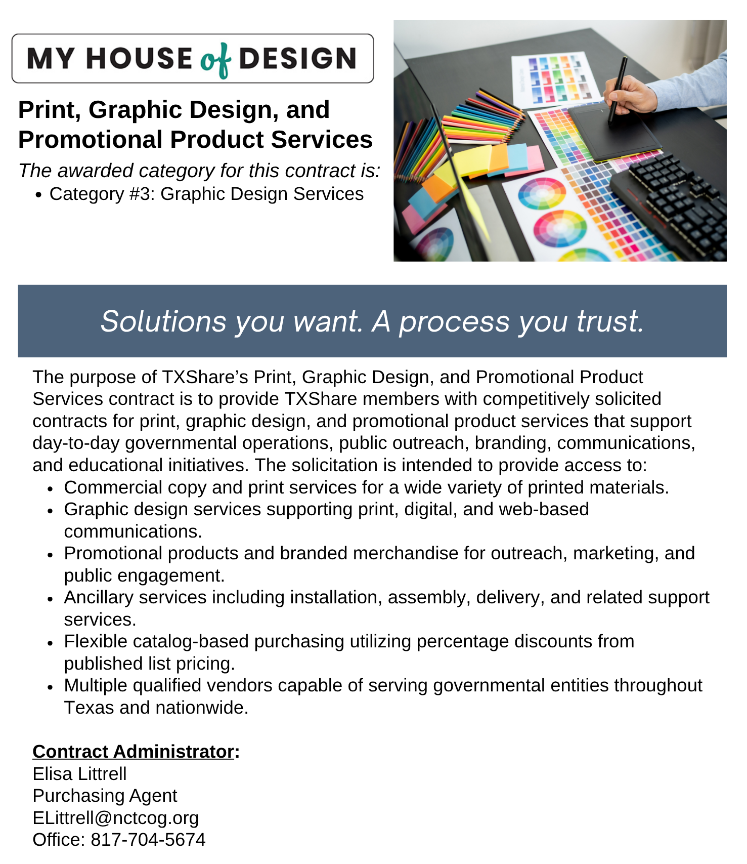 My House of Design Landing Page