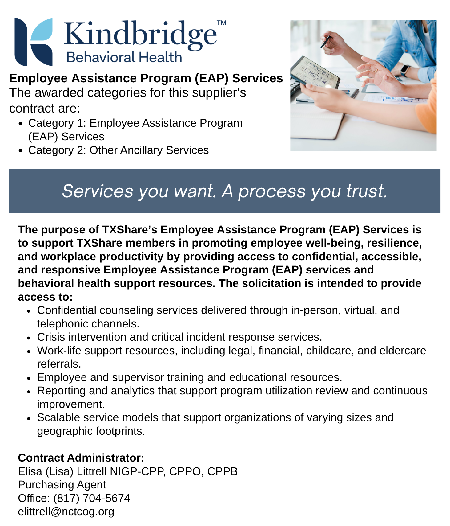 Kindbridge Landing Page