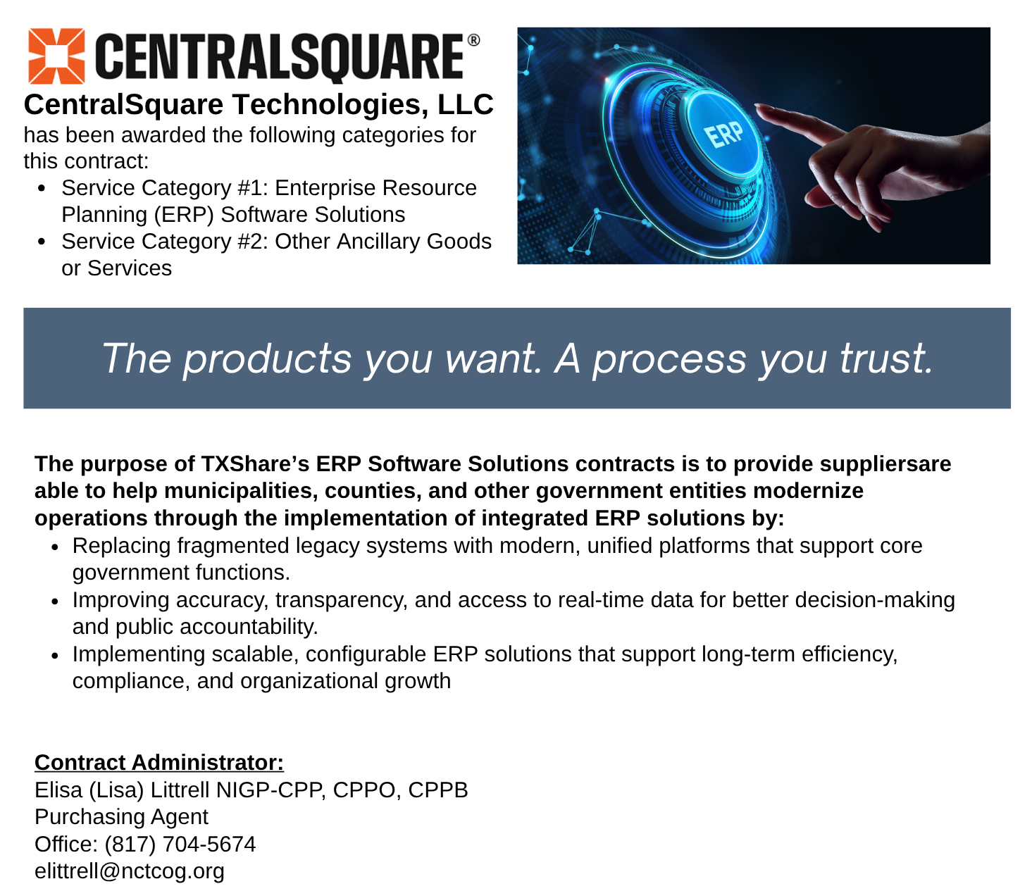 CentralSquare Technologies, LLC Landing Page CentralSquare Technologies, LLC Landing Page