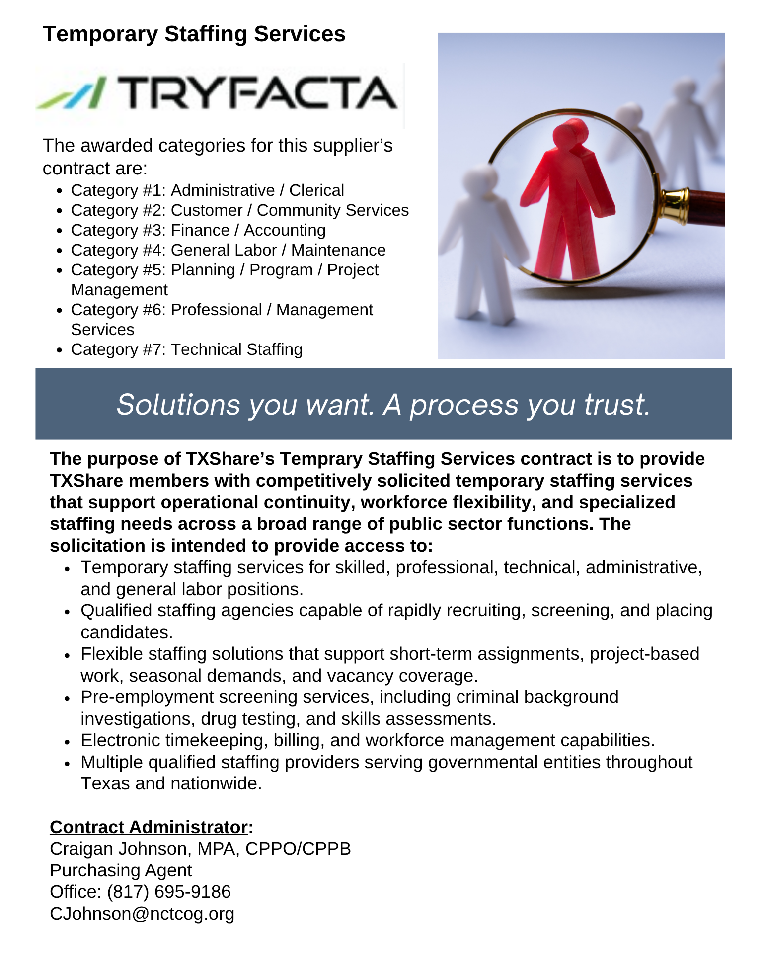 Tryfacta Temp Staffing Landing Page
