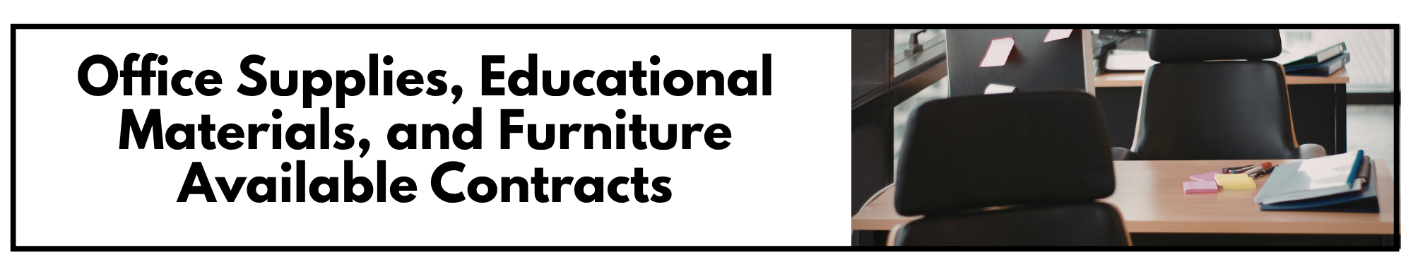 Office Supplies and Educational Materials Banner Office Supplies and Educational Materials Banner